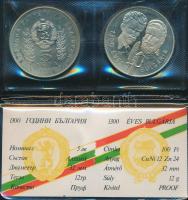 1981. 100Ft + 5L magyar-bolgár közös kiadás "Bulgária 1300 éves" T:PP Eredeti tokban, tanú...