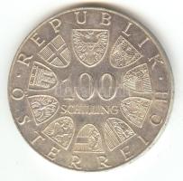 Ausztria 1977. 100Sch Ag "Kremsmünsteri Apátság" T:2- Austria 1977. 100 Schilling Ag "Kremsmünster Abbey" C:VF