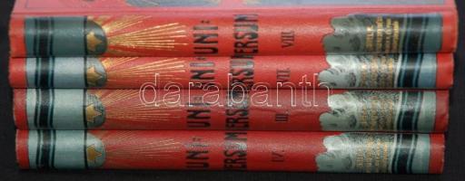 Universum. Évkönyv a család és ifjúság számára. I.-VIII. kötet. Szek. Hankó Vilmos. Egységes hibátla...