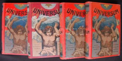 Universum. Évkönyv a család és ifjúság számára. I.-VIII. kötet. Szek. Hankó Vilmos. Egységes hibátla...