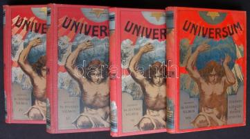 Universum. Évkönyv a család és ifjúság számára. I.-VIII. kötet. Szek. Hankó Vilmos. Egységes hibátla...
