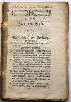 Gabriel Pronay: Der Studentistik von Pressburg. in Merkur von Ungarn 1786 I/2. ujságtöredék akomplett cikkel / Fragment of the magazine with the complete article 54p.