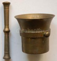 Kis réz mozsár törővel /
Brass mortar 6cm