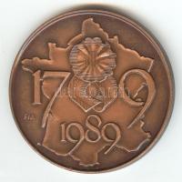 Fritz Mihály (1947-) 1989. "Liberté Égalité Fraternité / 1789 a francia szabadságharc 200. évfo...