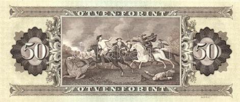 1989. 50Ft (2x) egymás utáni sorszámmal és felfelé tolódott előlapi nyomattal T:I-