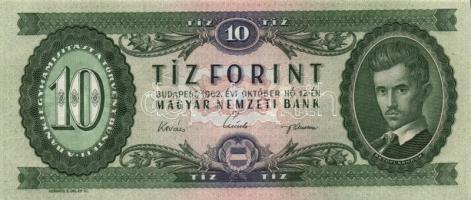 1962. 10Ft (2x) egymás utáni sorszámmal T:I