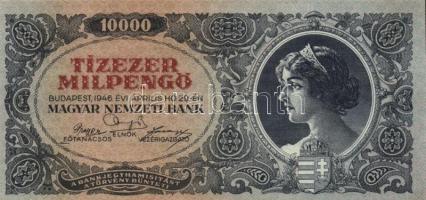 1945-46. 500P, 100.000P, 1.000.000P, 10.000.000P, 10.000MP, 10.000BP, 100.000BP, 1.000.000BP T:I-,II...