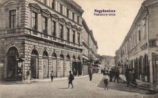 Nagykanizsa, Kazinczy utca, Alt és Böhm üzlete, cementraktár (EB)