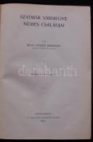 Gorzó Bertalan, Bilkei. Szatmár vármegye nemes családjai. Nagykároly, 1910. Gál Samu. 140 p. Későbbi egészvászon védőkötésben Kiváló állapotban. Ex librissel