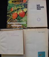 4db könyv növénytermesztésről: Évelő dísznövények, Kezdő kertészkedők könyve, Képes virágábécé, szamócatermesztés másképpen