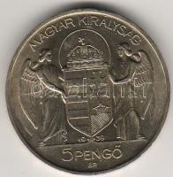 1939. "Horthy" 5P ezüst T:1/1-