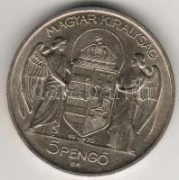 1939. "Horthy" 5P ezüst T:2+