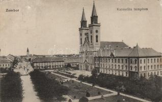 Zombor, Karmelita templom / church (wet damage)