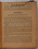 1912 A Darwin c. természettudományos folyóirat komplett induló évfolyama laza keménykötésben. Fülöp ...