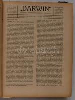 1912 A Darwin c. természettudományos folyóirat komplett induló évfolyama laza keménykötésben. Fülöp ...