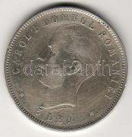 Románia 1906. "Jubileum" 5L ezüst T:3+ R!