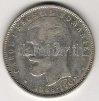 Románia 1906. "Jubileum" 5L ezüst T:3+ R!