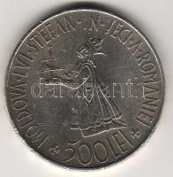 Románia 1941. "Besszarábia" 500L (9x) ezüst T:2,2/3