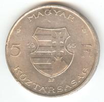 1946. 5Ft Ag "vastag Kossuth" T:2 ph.