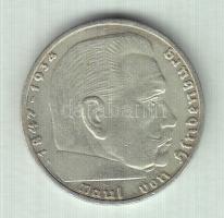 Német 3. Birodalom 1938A 2M Ag "Hindenburg" T:2-/3
German Third Reich 1938A 2 Marks Ag &qu...