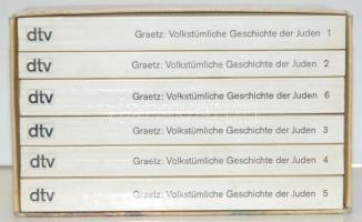 Graetz: Volkstümliche Geschichte der Juden 1-6. complete in original holder. München 1985.