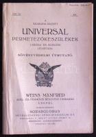 1939 Weiss Manfréd Acél és fémművei Rt. Universal permetezőgép képes ismertető 58p.