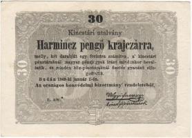1849. 30Kr "Kossuth-bankó" T:I R!