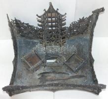 XIX. sz. Kínai összerakható öntöttvas tolltartó sárkány és más díszítéssekkel / 
XIXth century: orna...