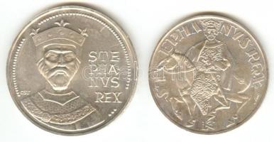 1972. 50Ft Ag + 100Ft Ag "Szt.István" pár T:BU