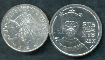 1972. 50Ft Ag + 100Ft Ag "Szt.István" pár T:BU
