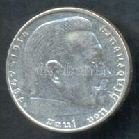 Német 3. Birodalom 1939A 2M Ag "Hindenburg" T:2 German Third Reich 1939A 2 Marks Ag "Hindenburg" C:XF