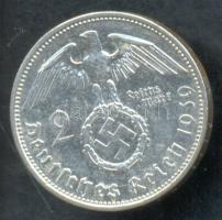 Német 3. Birodalom 1939A 2M Ag "Hindenburg" T:2
German Third Reich 1939A 2 Marks Ag "...