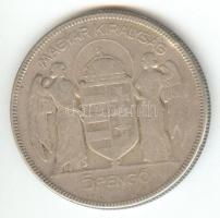 1930. 5P Ag &quot;Horthy jobbra&quot; T:3