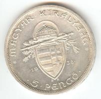 1938. 5P Ag &quot;Szent István&quot; T:2 ph.