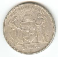 1930. 5P Ag &quot;Horthy jobbra&quot; T:3