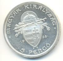 1938. 5P Ag "Szent István" T:2