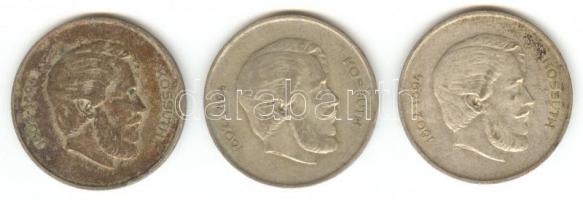 1947. 5Ft Ag "Kossuth" (3x) T:2-,3