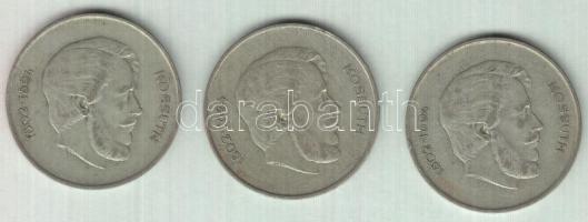 1947. 5Ft Ag "Kossuth" (3x) T:2-,3