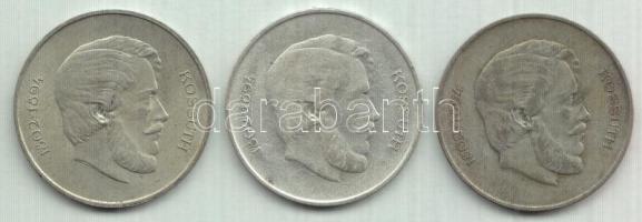 1947. 5Ft Ag "Kossuth" (3x) T:2-,3