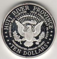 Ausztrália/ Hutt River Province "Clinton" 10$ ezüst, hozzávaló díszdobozban, tanúsítvánnya...