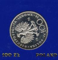 Lengyeloszág 1976. 100Zl "Pulaski" ezüst tokban T:PP