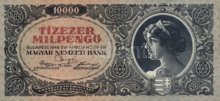 1946. 1.000.000.000P + 10.000MP (2x) kétféle színváltozat + 100.000MP + 1.000.000MP + 10.000BP + 100...