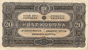 1920. 20f + 50f + 1K + 2K "2ab" + 10K + 20K (2x) színváltozatok T:II,II-