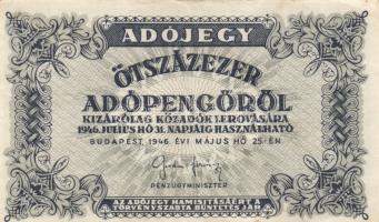 1946. 10.000AP + 50.000AP + 100.000AP + 500.000AP + 1.000.000AP (2x) + 10.000.000AP T:II,II-