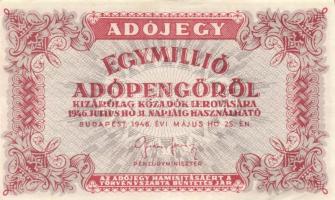 1946. 10.000AP + 50.000AP + 100.000AP + 500.000AP + 1.000.000AP (2x) + 10.000.000AP T:II,II-