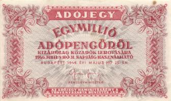 1946. 10.000AP + 50.000AP + 100.000AP + 500.000AP + 1.000.000AP (2x) + 10.000.000AP T:II,II-