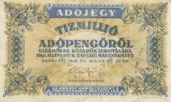 1946. 10.000AP + 50.000AP + 100.000AP + 500.000AP + 1.000.000AP (2x) + 10.000.000AP T:II,II-