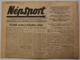 1954. június 27. Népsport: a labdarúgó világbajnokság negyeddöntőjében lejátszott brazil-magyar meccs beharangozása