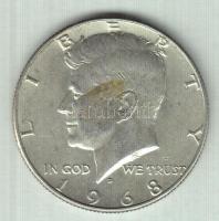 Amerikai Egyesült Államok 1968D. 1/2$ Ag "Kennedy" T:2
USA 1968D 1/2 Dollar Ag "Kenne...
