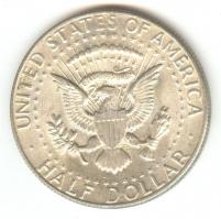 Amerikai Egyesült Államok 1969D. 1/2$ Ag &quot;Kennedy&quot; T:2 USA 1969D 1/2 Dollar Ag &quot;Kennedy&quot; C:XF